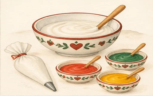 Illustration av kristyr att dekorera med
